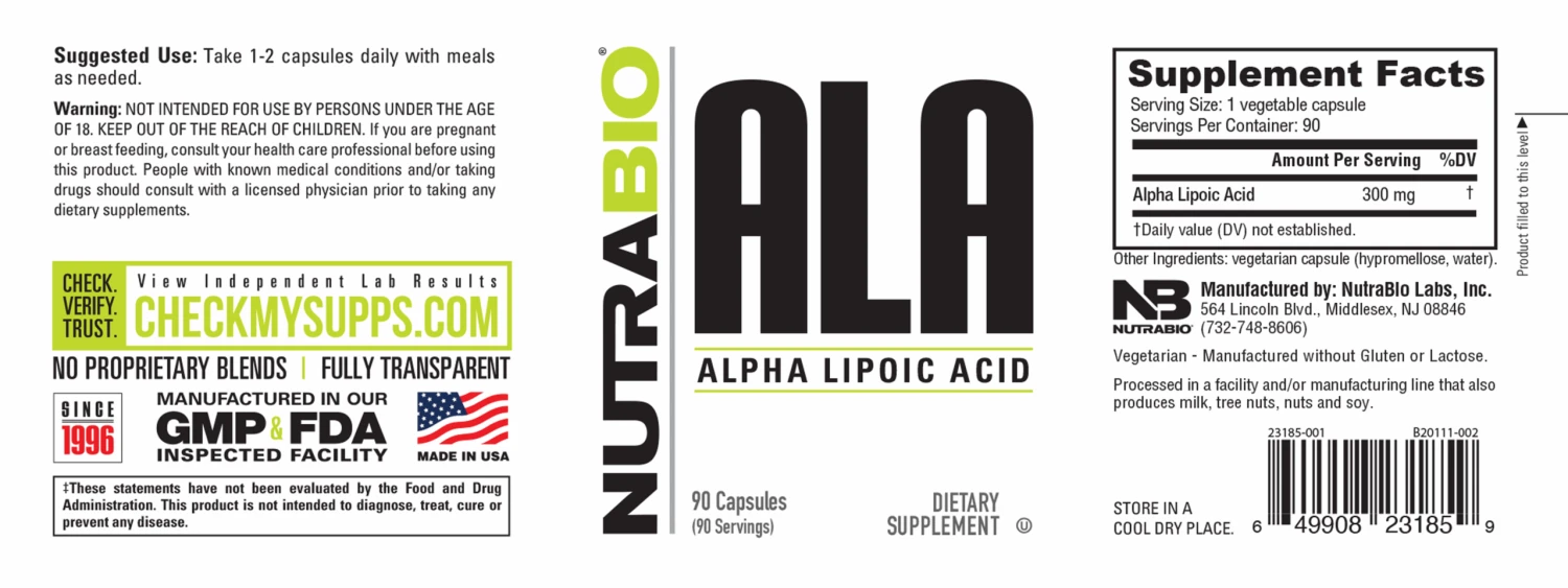 Alpha Lipoic Acid (300mg) 5 Alpha Lipoic Acid (300mg) - Image 3