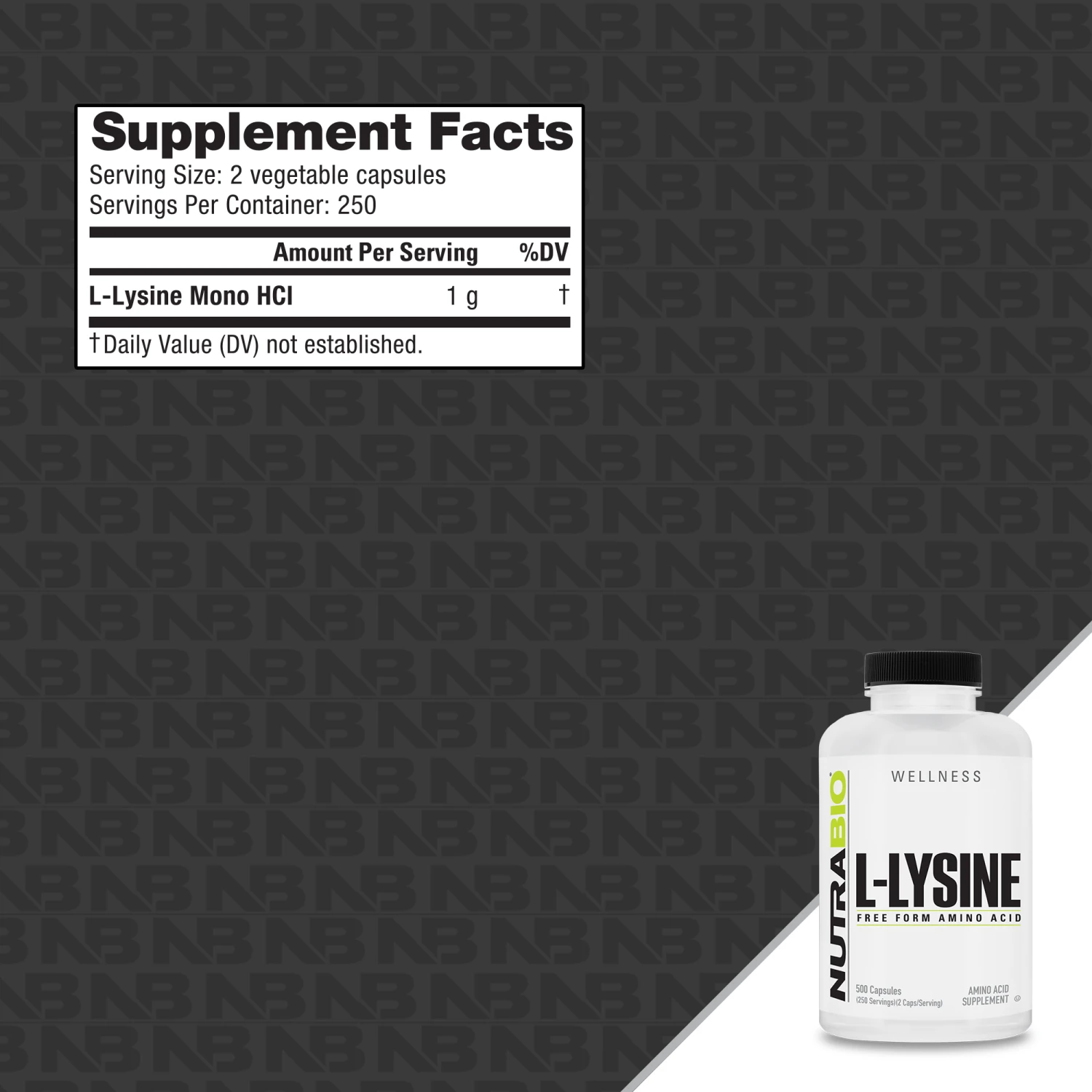 Lysine (500mg) 4 Lysine (500mg) - Image 2