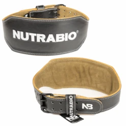 NutraBio 6" Padded Leather Lifting Belt