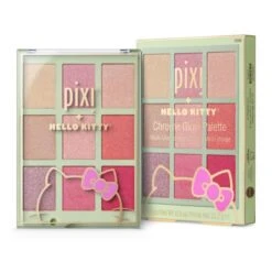 Pixi + Hello Kitty Chrome Glow Palette -Pixibeauty Store PIXI HK ChromeGlowPalette Box 2 OCT2021web
